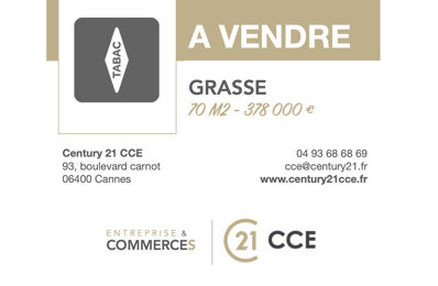 commerce  pièces 70 m2 à vendre à Grasse (06130)