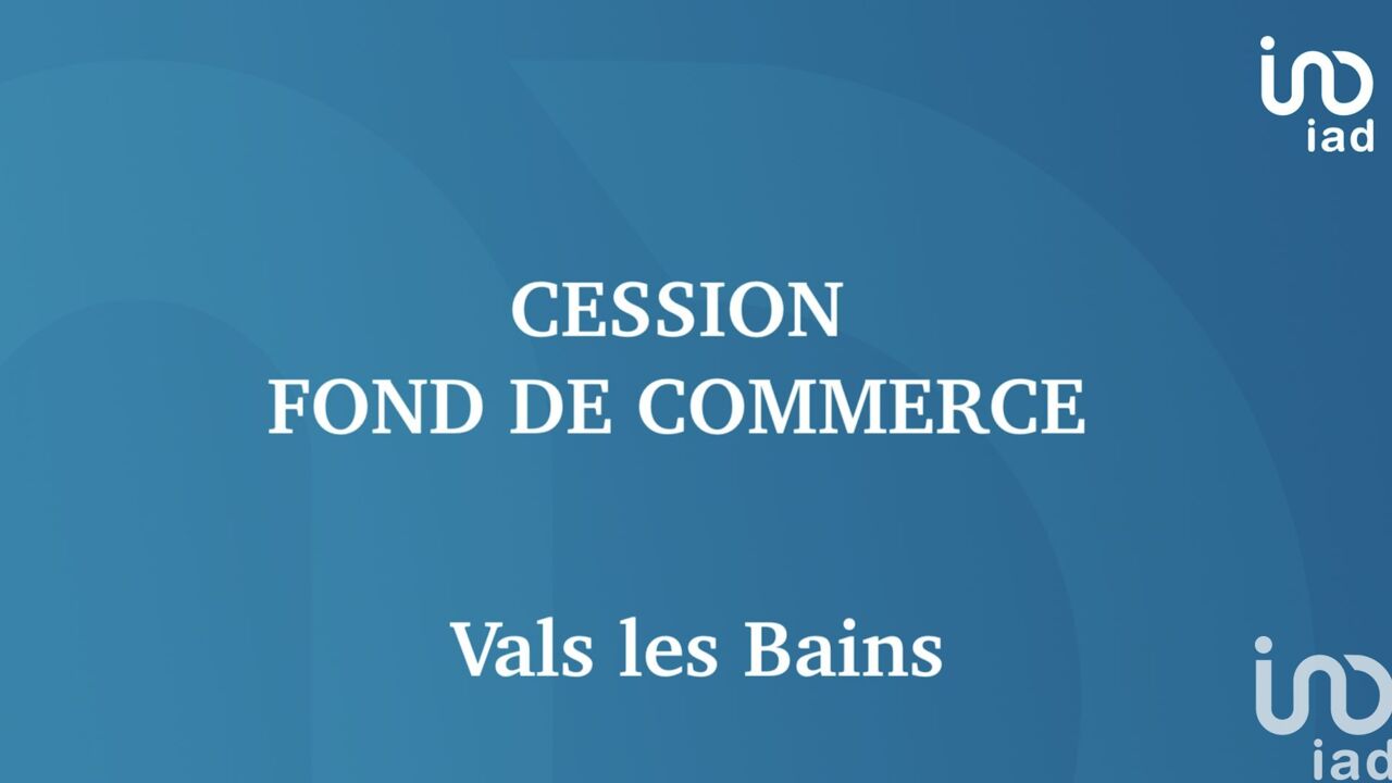 commerce  pièces 60 m2 à vendre à Vals-les-Bains (07600)