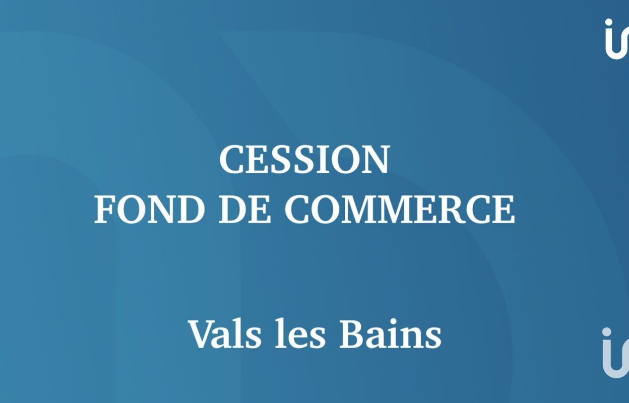 commerce  pièces 60 m2 à vendre à Vals-les-Bains (07600)