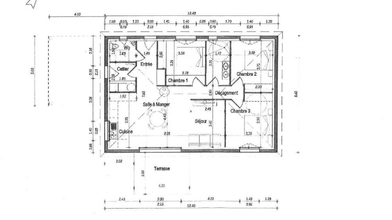 maison 4 pièces 87 m2 à vendre à Asson (64800)