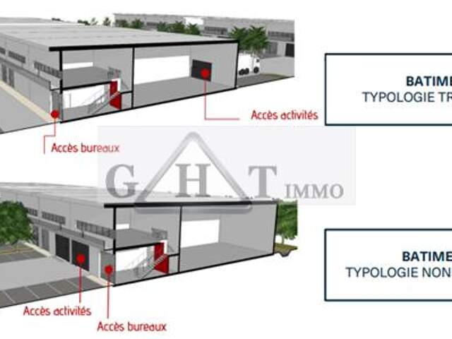 A VENDRE 528 M²  ENTREPOT ET BUREAUX A STAINS — photo du bien