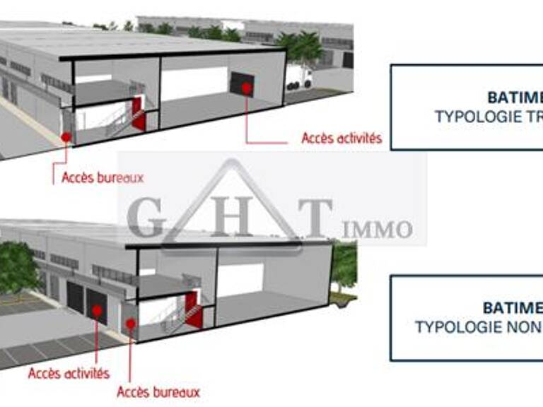 A VENDRE 528 M²  ENTREPOT ET BUREAUX A STAINS — photo 1