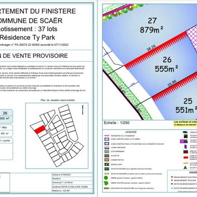 Terrain  52000 €