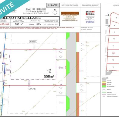 Terrain 558 m²