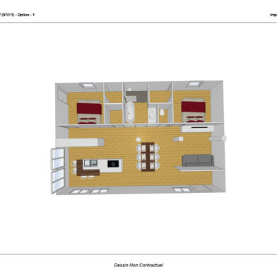Appartement 3 pièces 91 m²