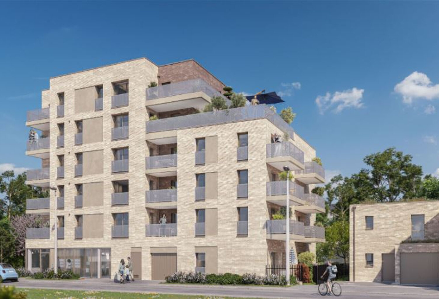 RENNES Boulevard MERMOZ - T2 de 45.59 m² avec parking — photo 1