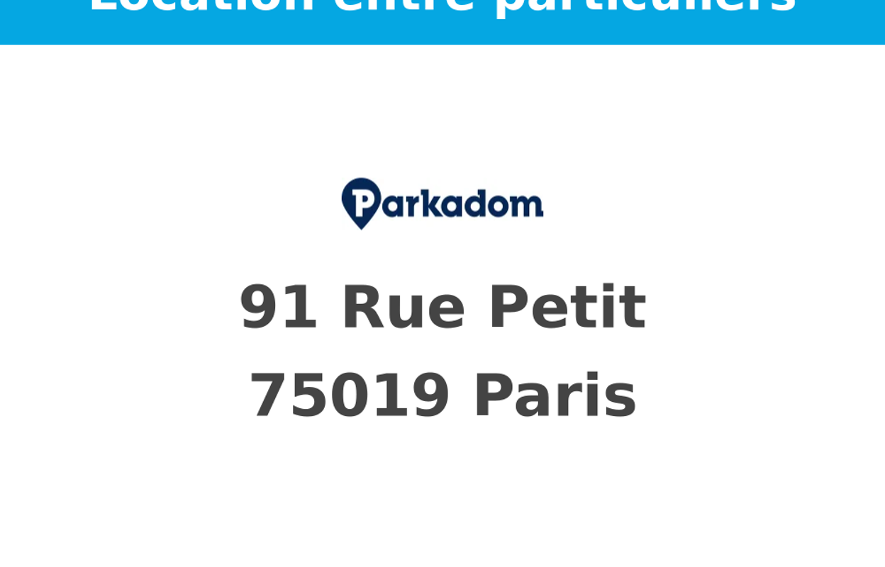 garage  pièces  m2 à louer à Paris 19 (75019)