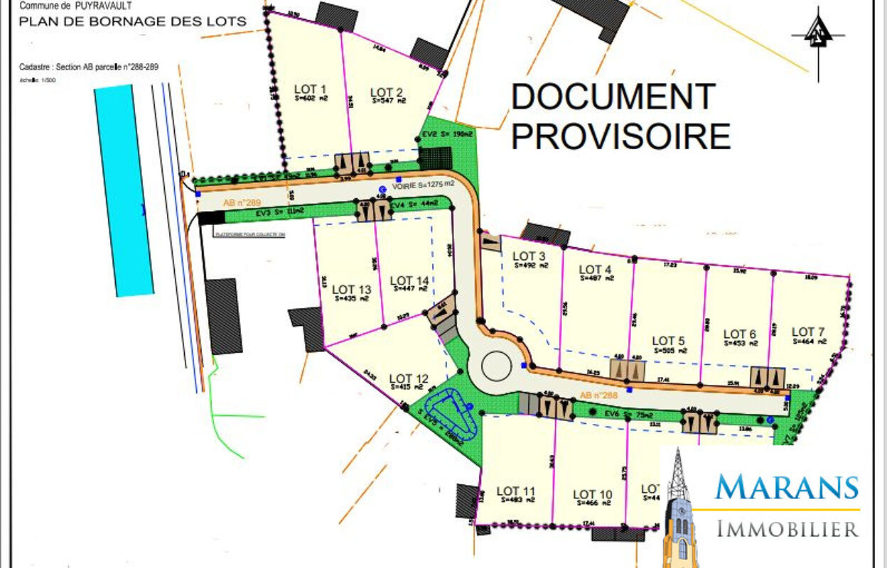 terrain  pièces 420 m2 à vendre à Puyravault (85450)