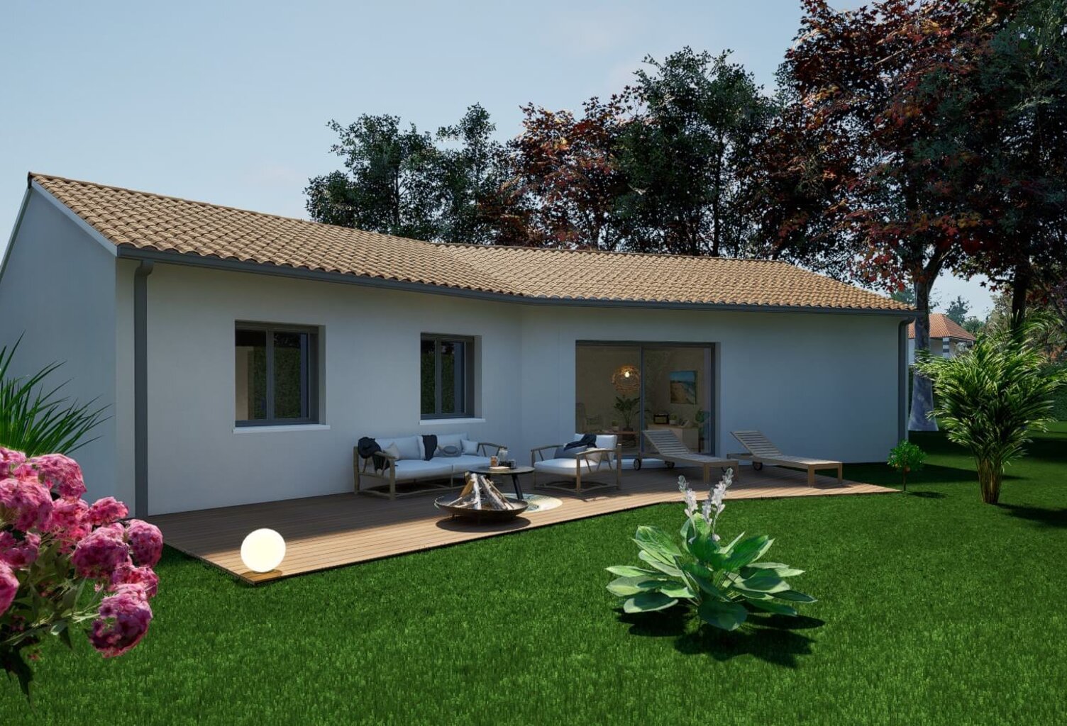 Maison 4 pièces 92.00 m² - Terrain: 371 m² — photo 1