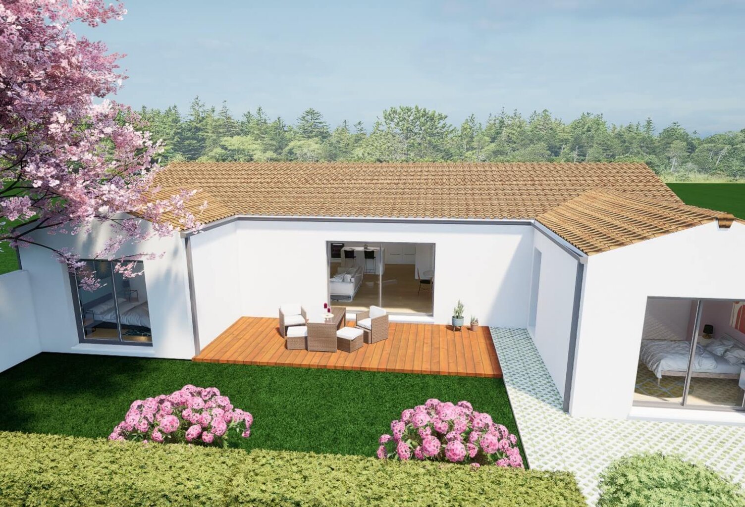 Maison 4 pièces 110.00 m² - Terrain: 480 m² — photo 1