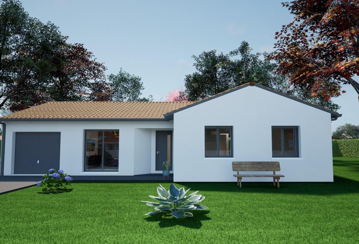 Maison 4 pièces 91.00 m² - Terrain: 370 m² — photo 1