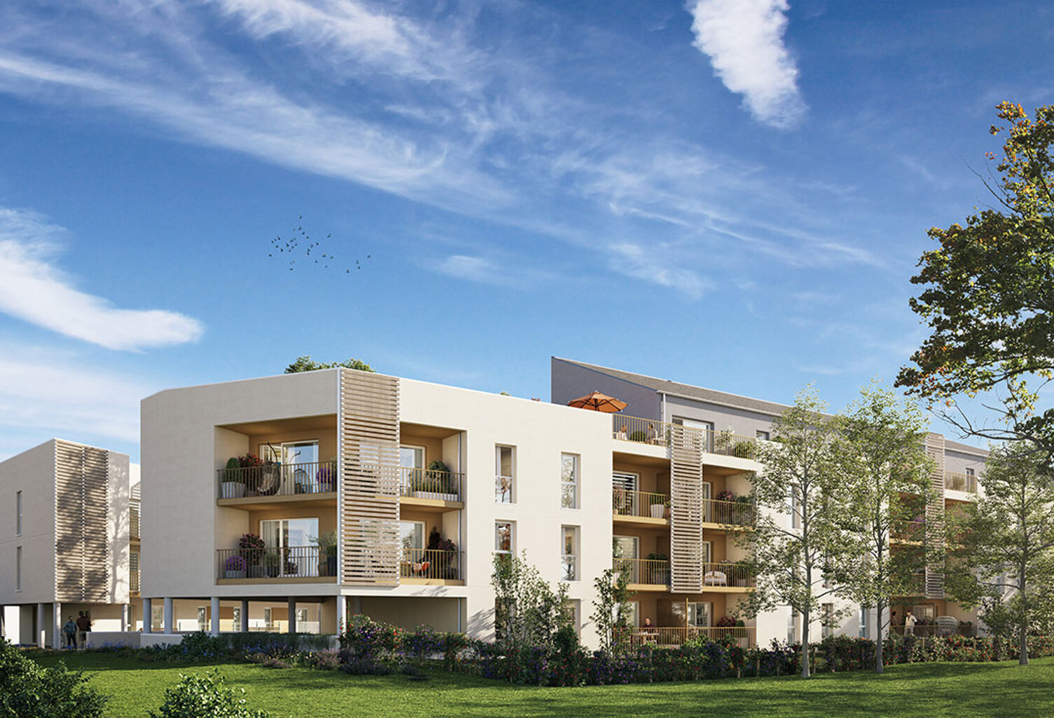 THORIGNE-FOUILLARD  - Appartement 2 pièces de 44.15 m² avec loggia et parking — photo 1