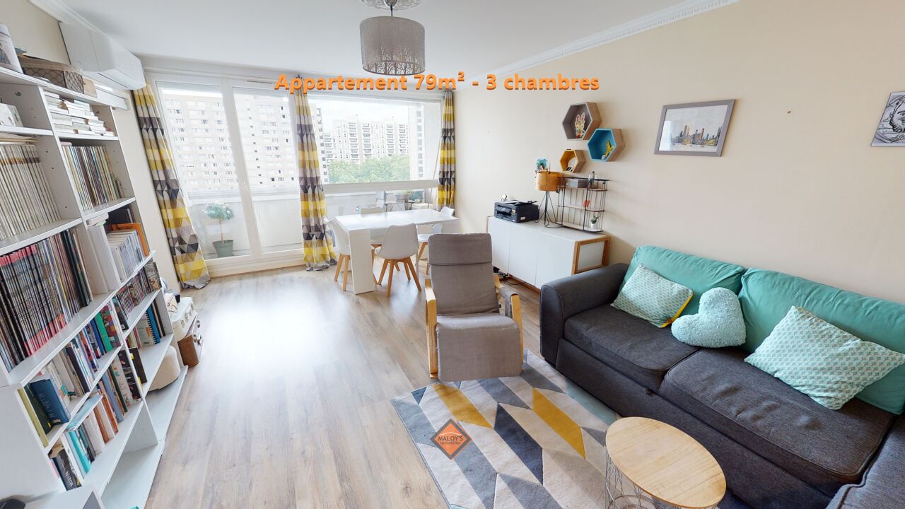 appartement 5 pièces 81 m2 à vendre à Villeurbanne (69100)