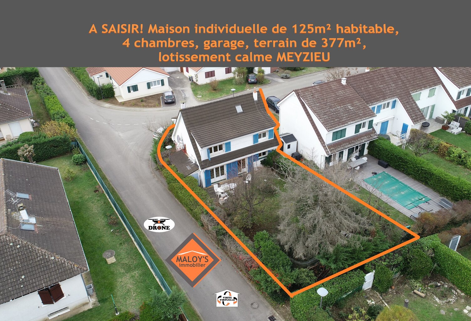 A SAISIR! Maison 125m² sur 377m² de terrain MEYZIEU — photo 1