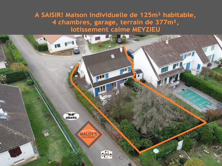 A SAISIR! Maison 125m² sur 377m² de terrain MEYZIEU — photo 1