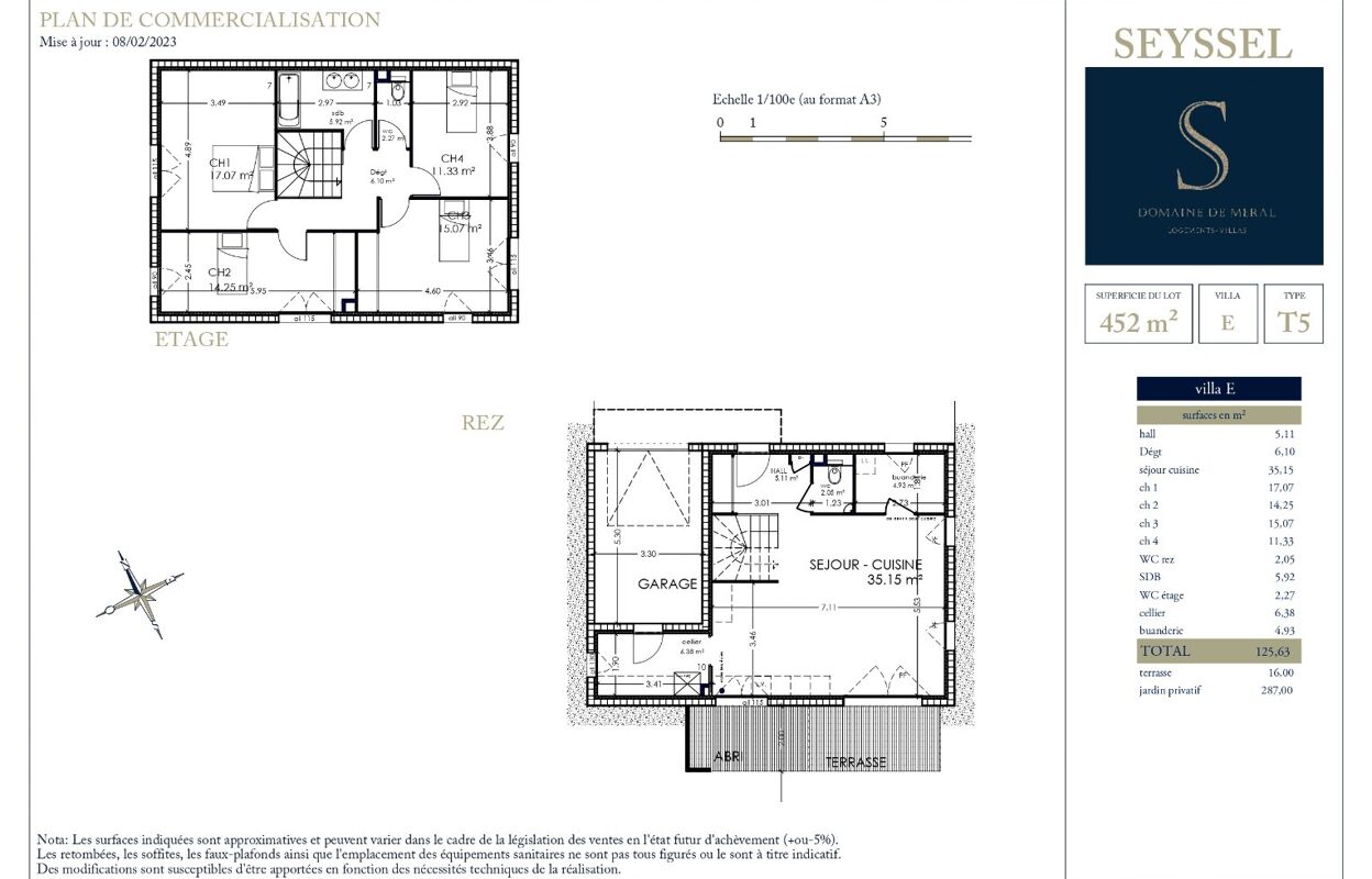 maison 5 pièces 125 m2 à vendre à Seyssel (74910)