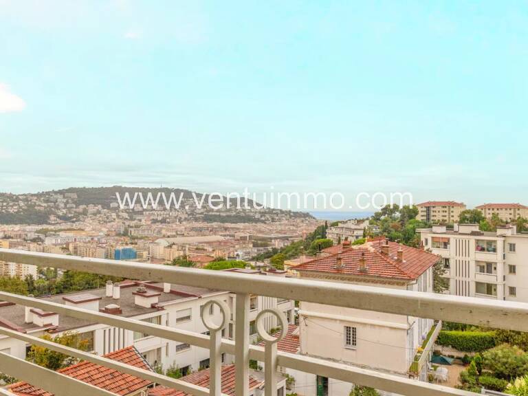 NICE Cimiez  :  4 Pièces traversant - vue mer - terrasse - garag — photo 1