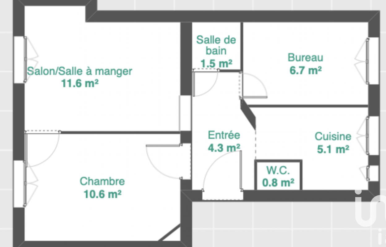 appartement 3 pièces 40 m2 à vendre à Clichy (92110)
