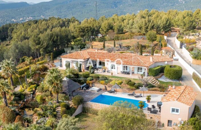 Vue mer villa de plein pieds parc paysager hauteurs de La Ciotat — photo 5