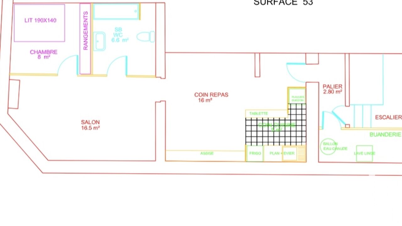 appartement 3 pièces 44 m2 à vendre à La Ferté-sous-Jouarre (77260)