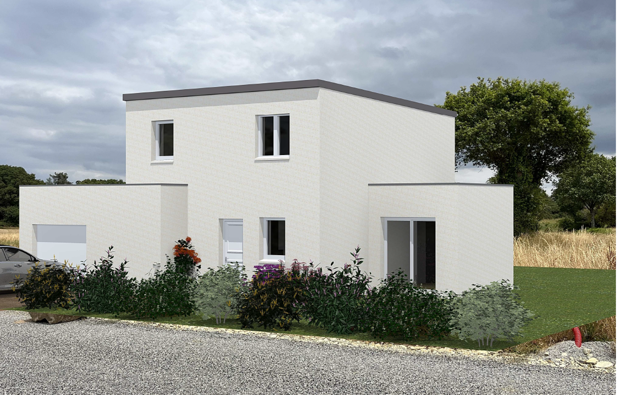 maison 115 m2 à construire à Marzan (56130)