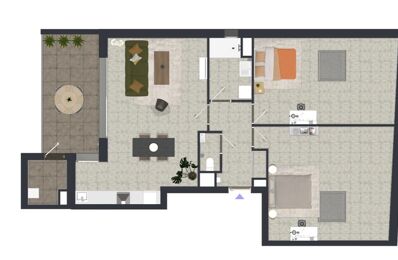 appartement 4 pièces 103 m2 à vendre à Malroy (57640)