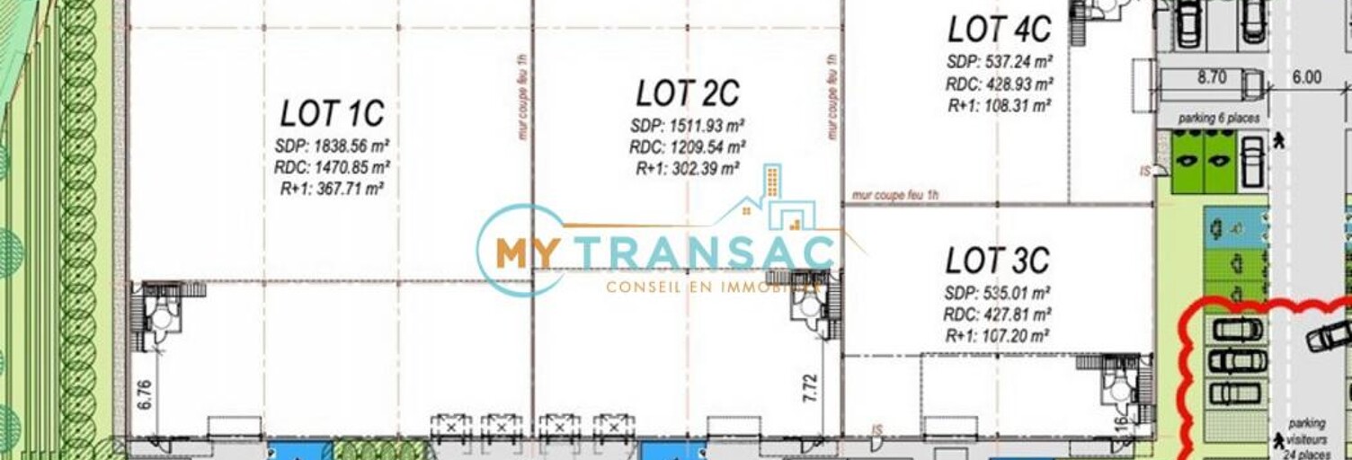 Local industriel  1512 m² à louer à La Queue-en-Brie (94510)