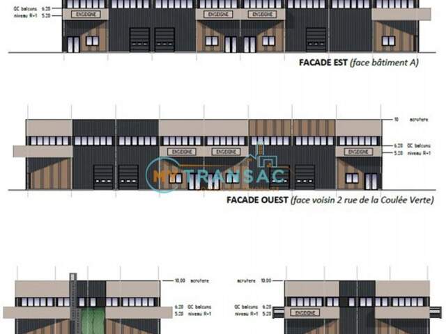A VENDRE locaux d'activités neufs à partir de 117m² à CESSON — photo du bien