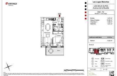 appartement 2 pièces 35 m2 à vendre à Les Deux Alpes (38860)