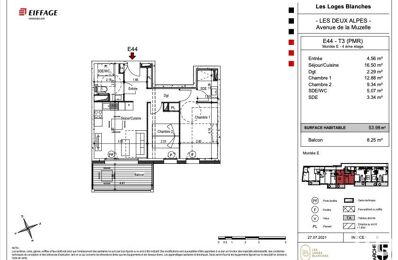 appartement 3 pièces 53 m2 à vendre à Les Deux Alpes (38860)