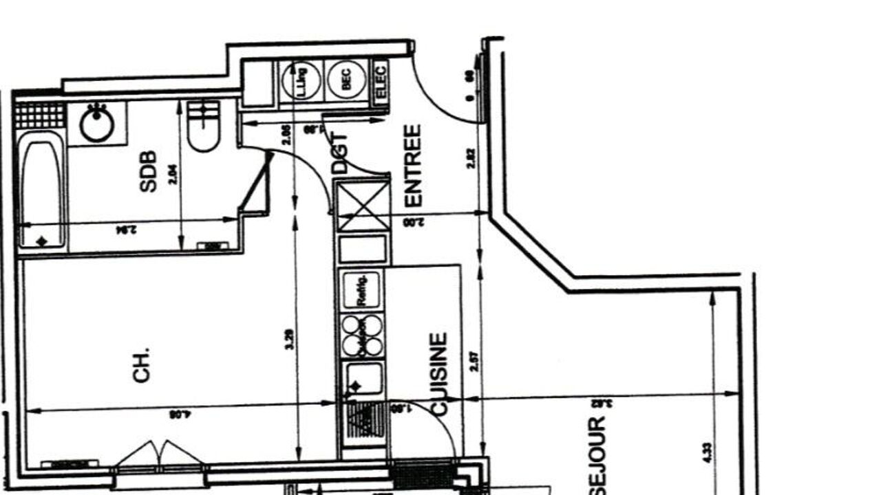 appartement 2 pièces 45 m2 à vendre à Corbeil-Essonnes (91100)