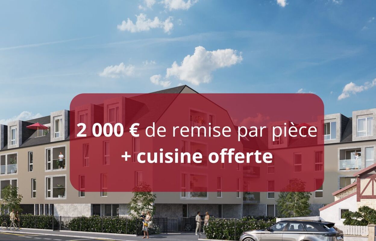 appartement neuf T2, T3, T4 pièces 37 à 87 m2 à vendre à Caen (14000)