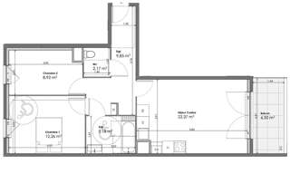 Appartement 3 Pièces 61 m² à vendre à La Seyne-sur-Mer (83500)