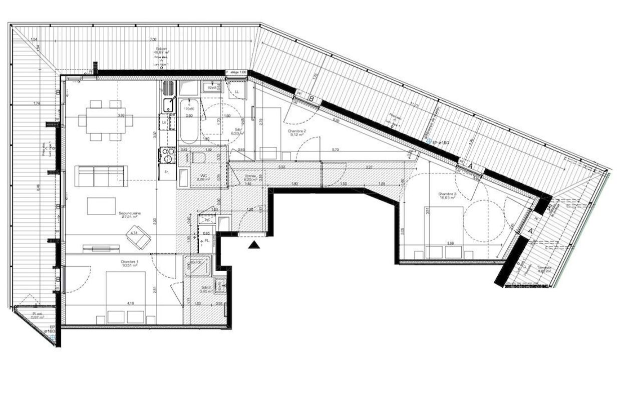 appartement 4 pièces 83 m2 à vendre à Nice (06200)