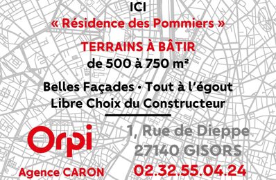 vente terrain 75 000 € à proximité de Heudicourt (27860)