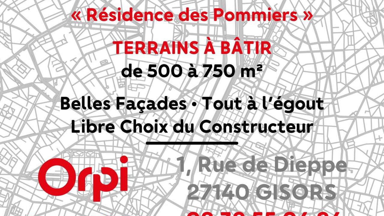 terrain  pièces 589 m2 à vendre à Gisors (27140)