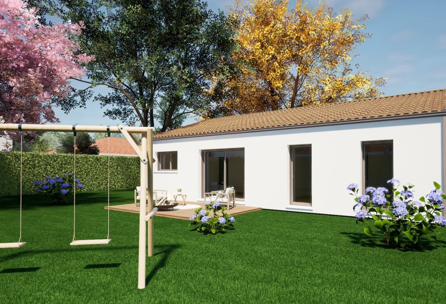 Maison 4 pièces 81.00 m² - Terrain: 426 m² — photo 1