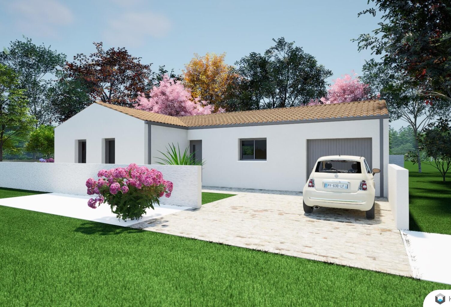 Maison 4 pièces 91.00 m² - Terrain: 330 m² — photo 1