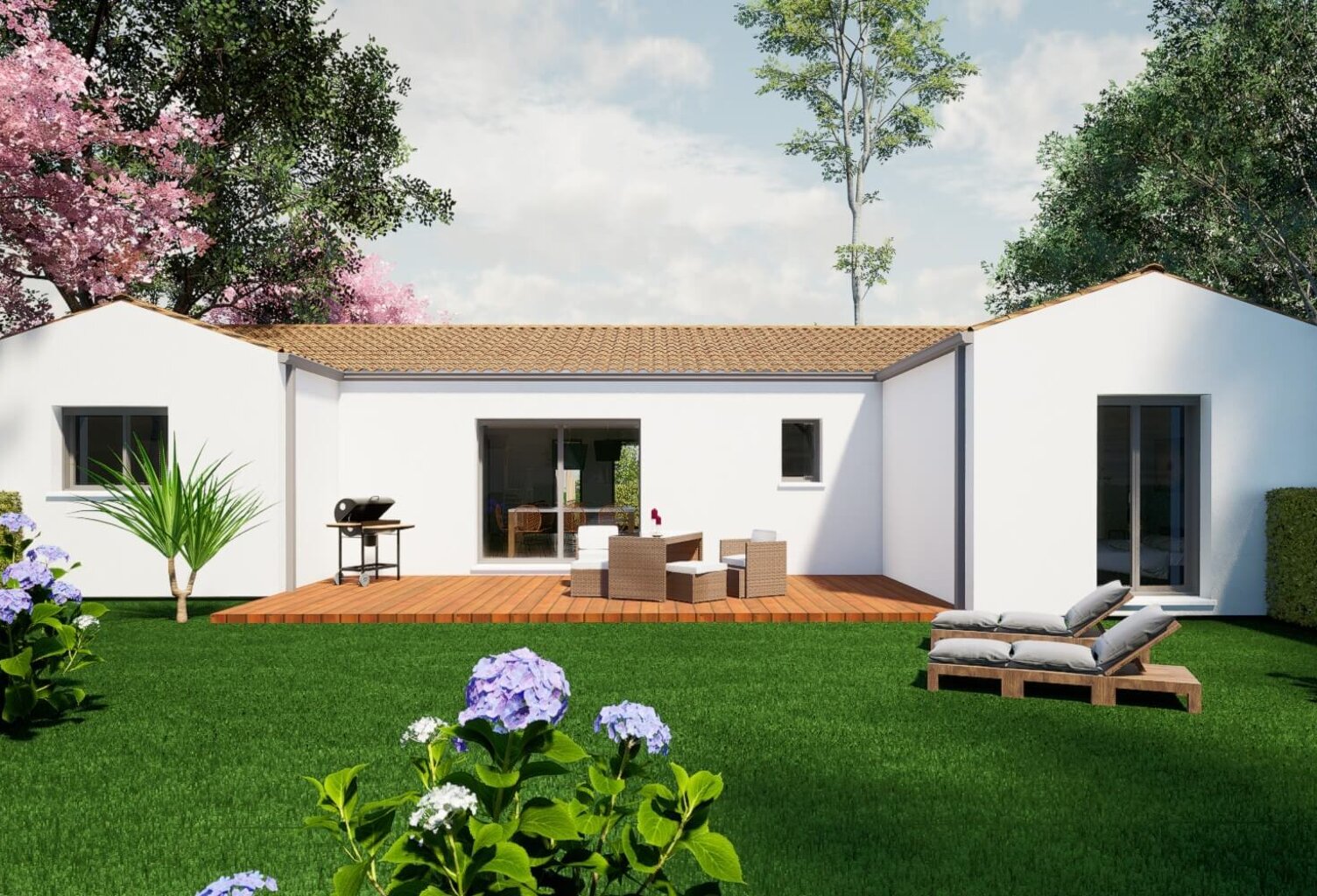 Maison 4 pièces 103.00 m² - Terrain: 505 m² — photo 1