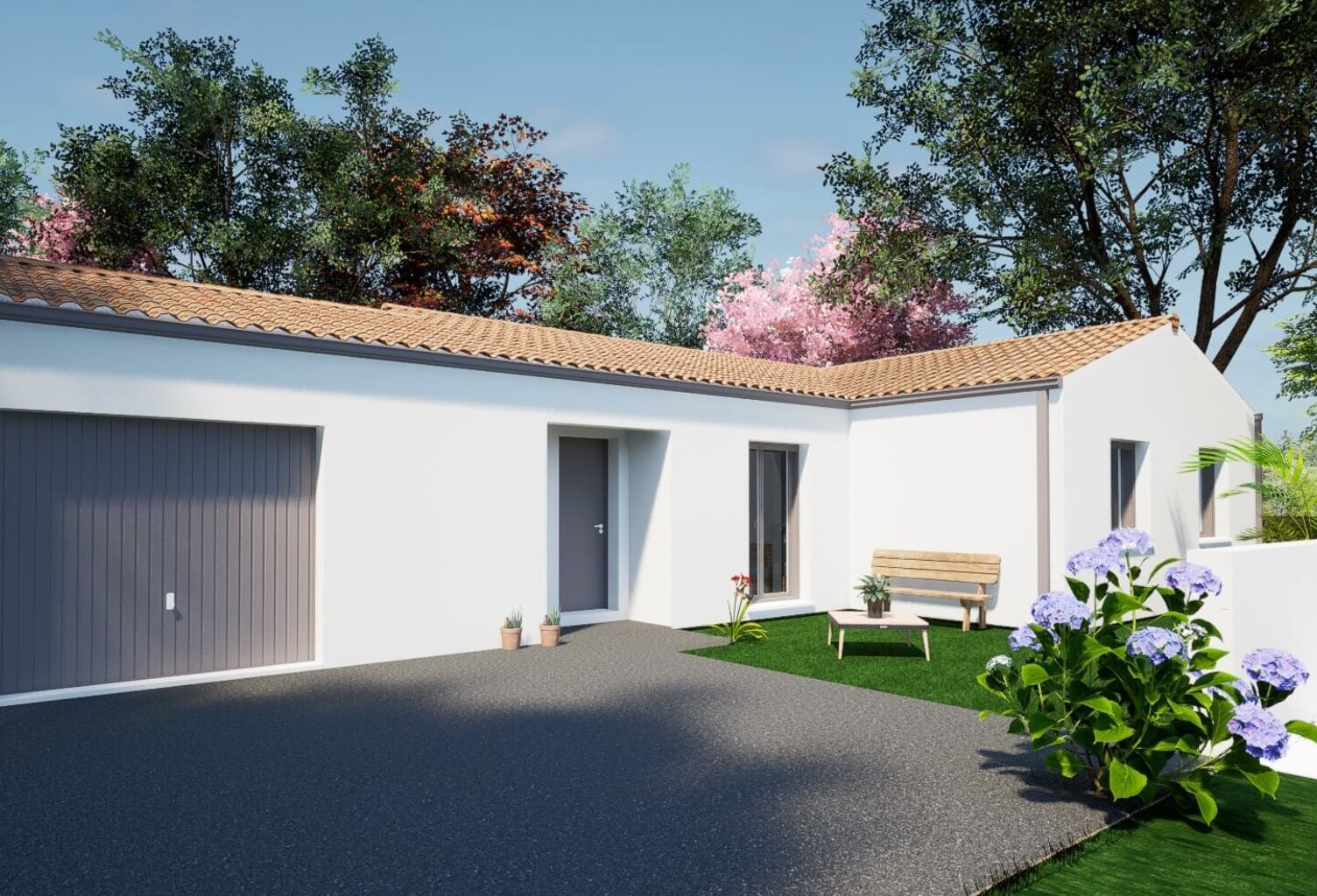 Maison 4 pièces 92.00 m² - Terrain: 442 m² — photo 1