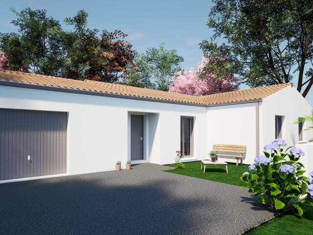 Maison 4 pièces 92.00 m² - Terrain: 442 m² — photo du bien
