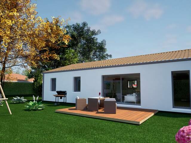 Maison 4 pièces 90.00 m² - Terrain: 585 m² — photo du bien