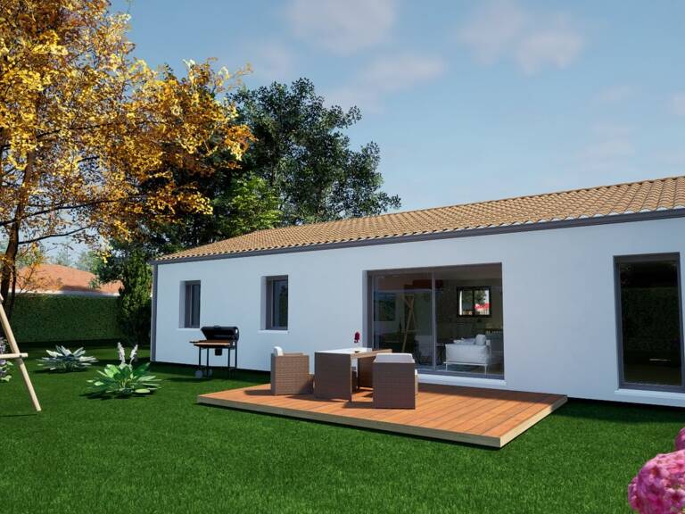 Maison 4 pièces 90.00 m² - Terrain: 585 m² — photo 1