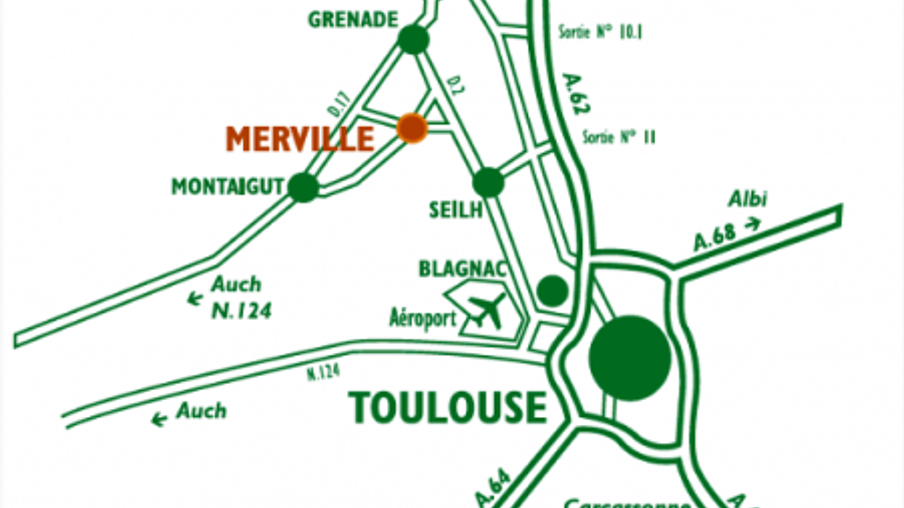 terrain 450 m2 à construire à Merville (31330)