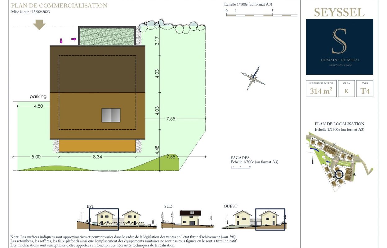 maison 4 pièces 102 m2 à vendre à Seyssel (74910)