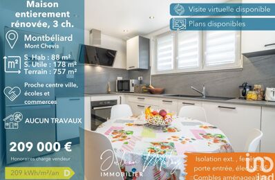 maison 5 pièces 88 m2 à vendre à Montbéliard (25200)