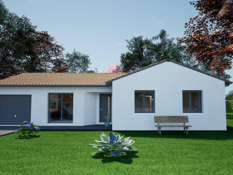 Maison en L - Terrain: 377 m² — photo 1