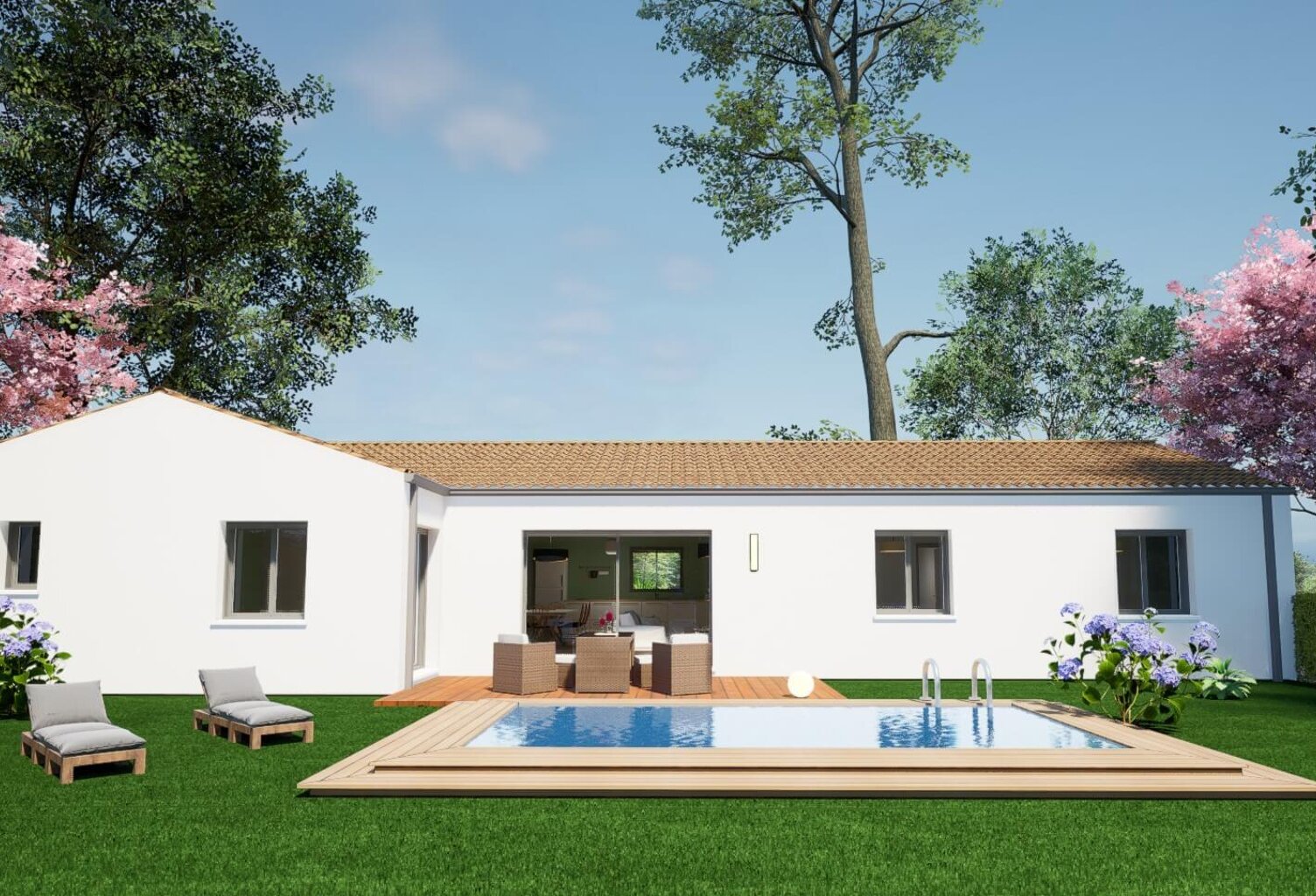 Maison 5 pièces 130.00 m² - Terrain: 562 m² — photo 1