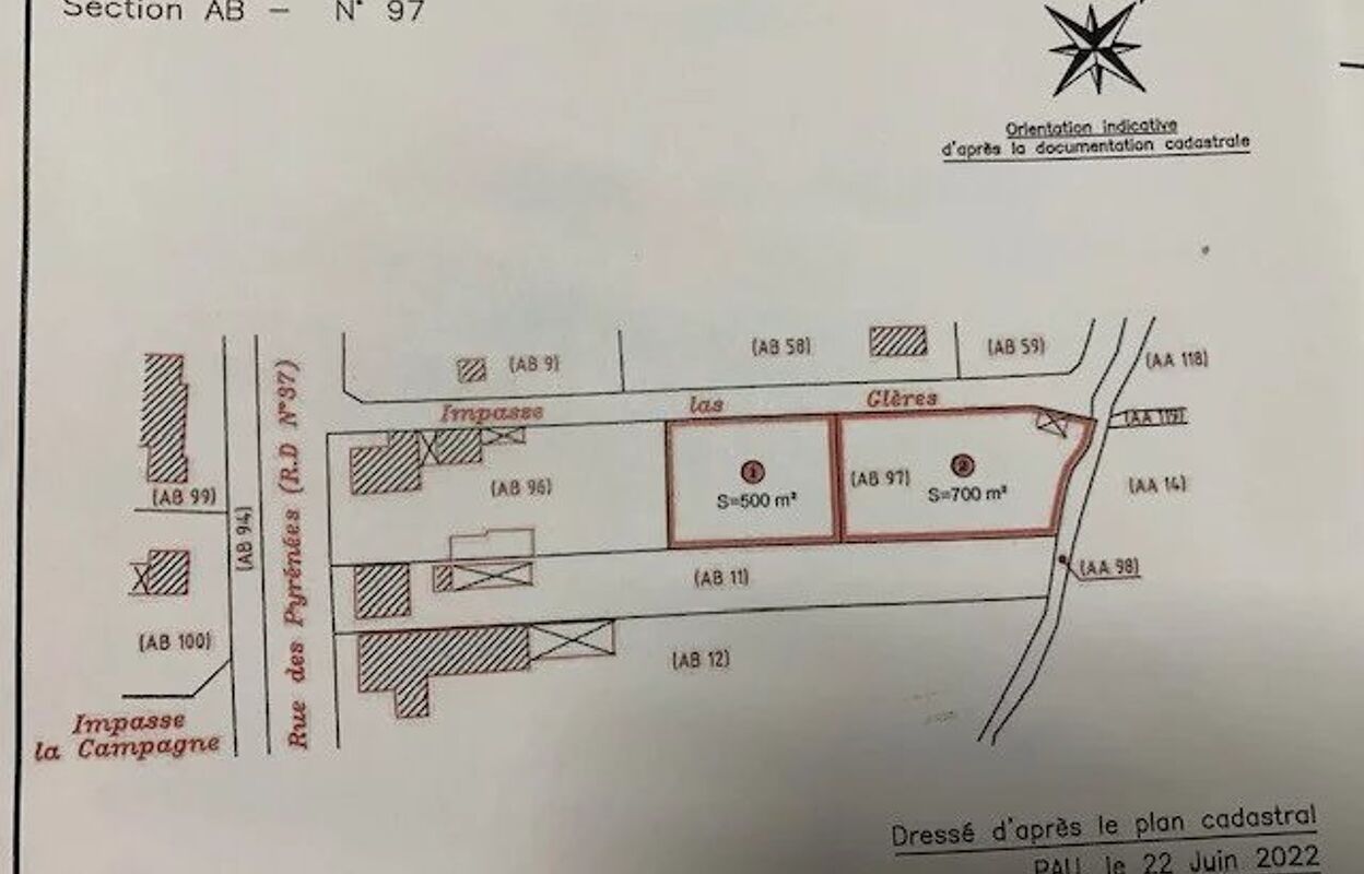 terrain  pièces 700 m2 à vendre à Pau (64000)