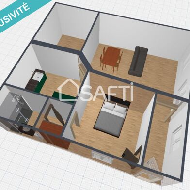 Appartement 2 pièces 50 m²